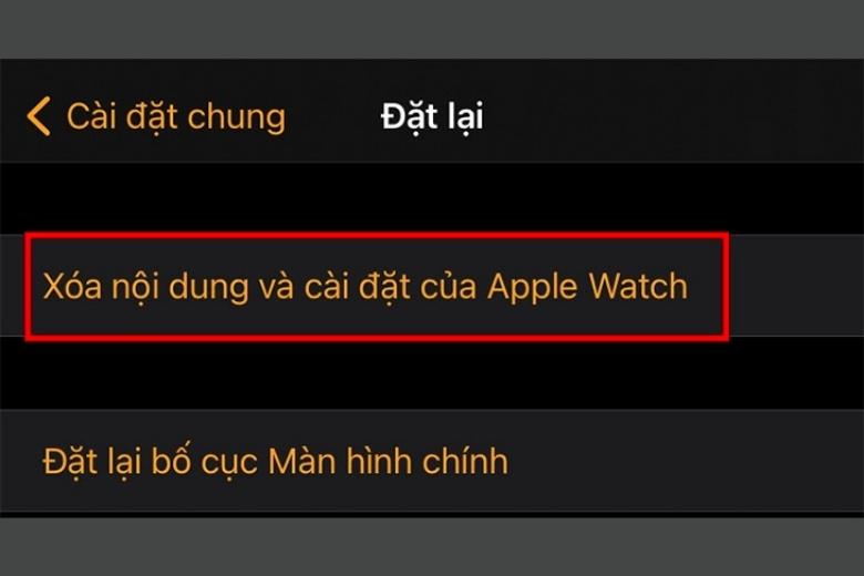 Cách khôi phục lại cài đặt gốc Apple Watch và điện thoại 3