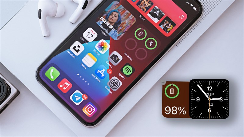 Chồng widget trên iPhone