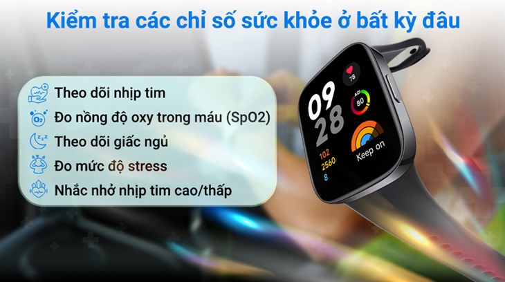 Cảm biến đo sức khỏe trên Redmi Watch 3