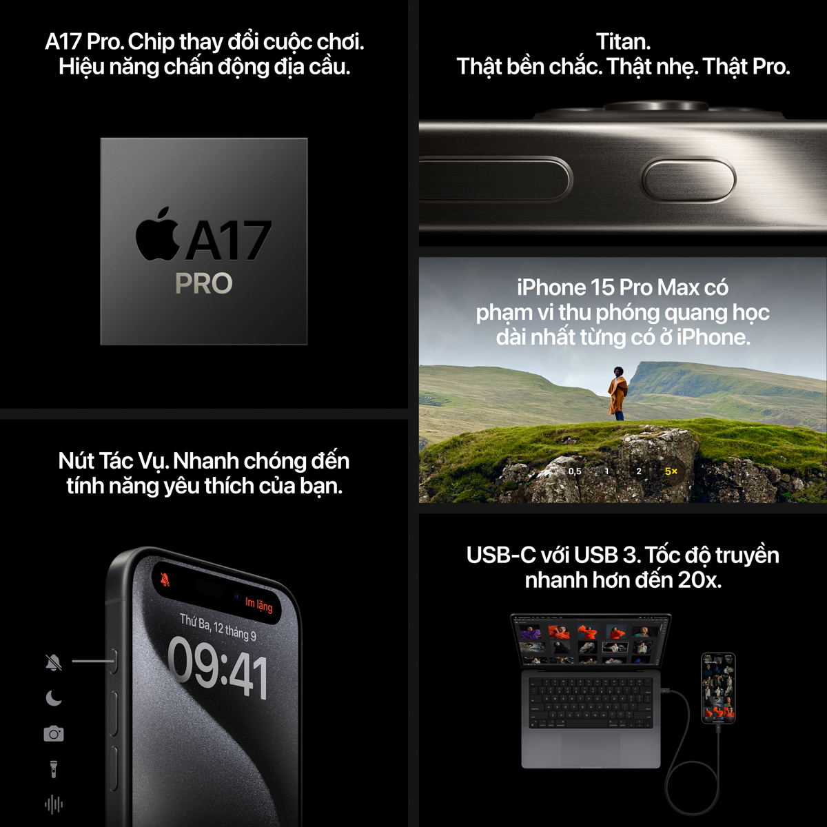 Cấu hình iPhone 15 Pro Max