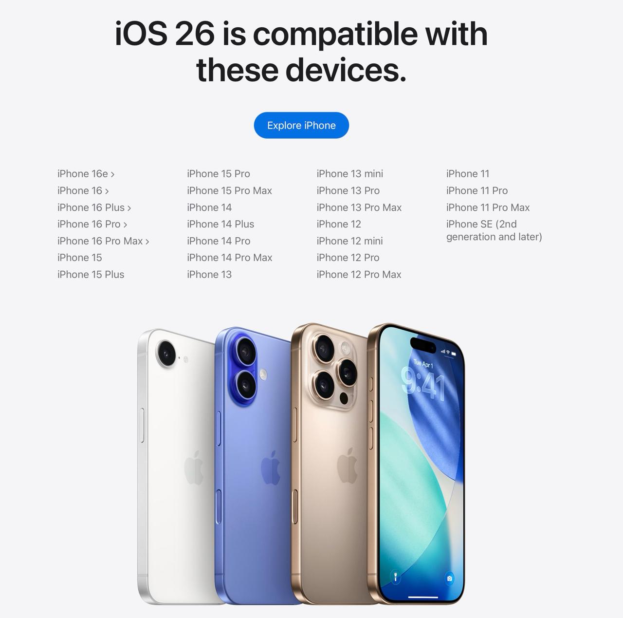 Danh sách iPhone được nâng cấp lên iOS 26? Danh sách iPhone được nâng cấp lên iOS 26?