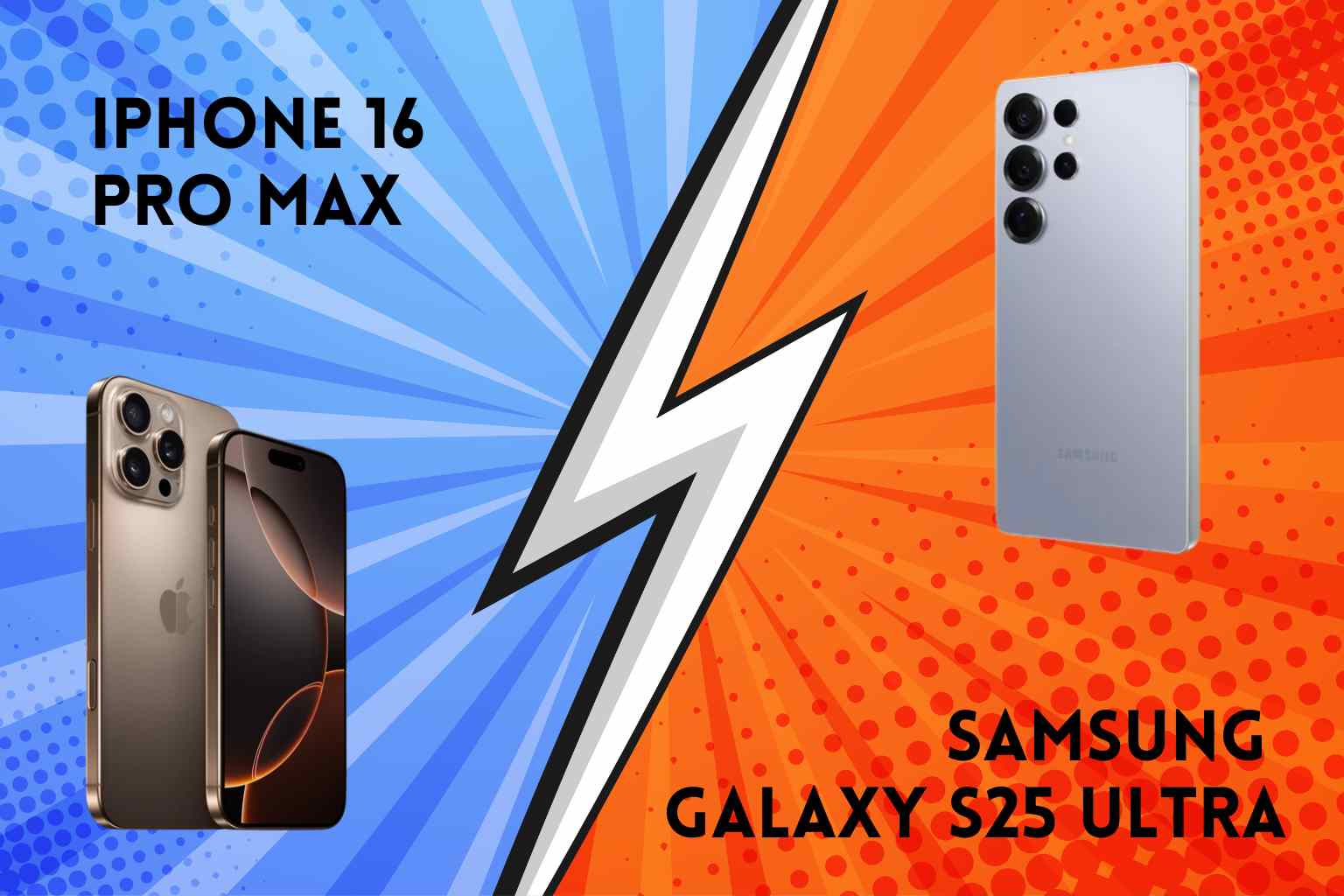 So sánh AI trên galaxy s25 với AI trên iPhone 16 Pro Max