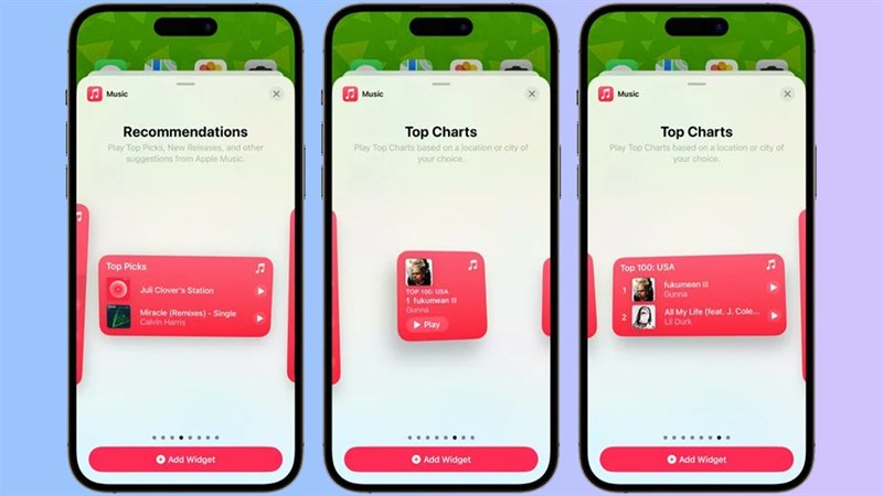 Tiện ích mới cho Apple Music