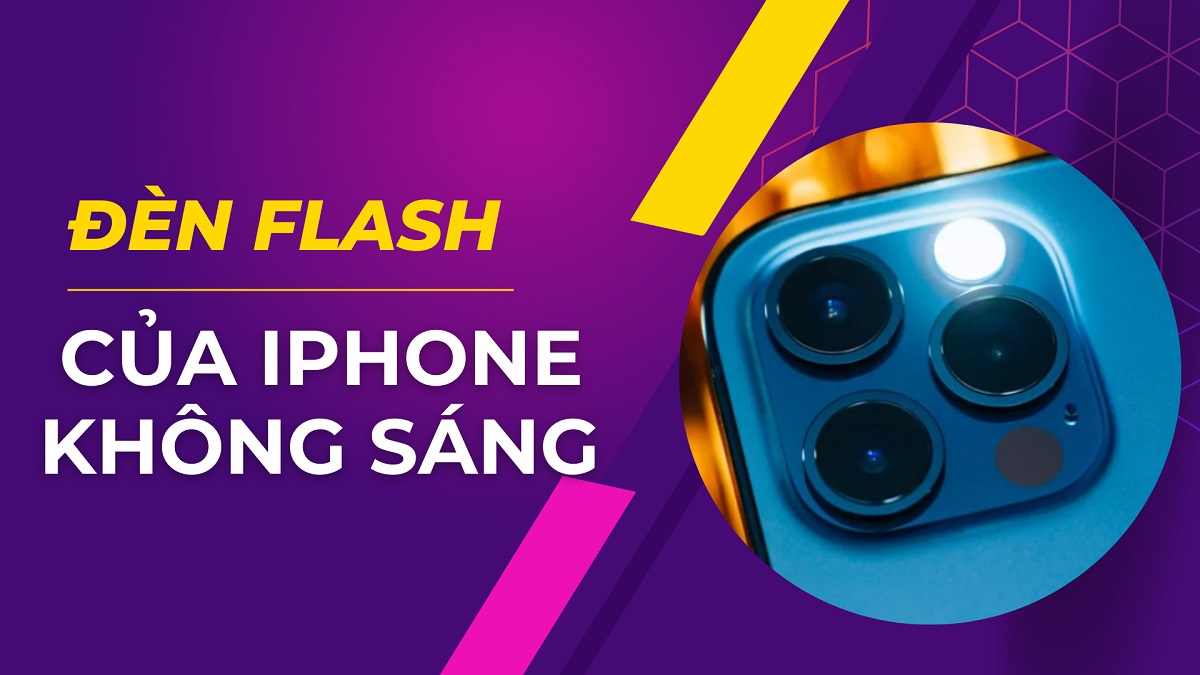 Đèn flash trên iPhone không bật được