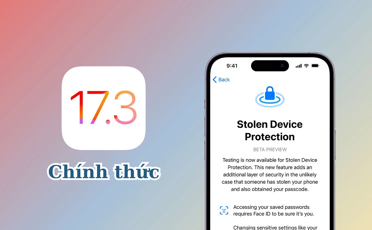 ios 17.3 chính thức