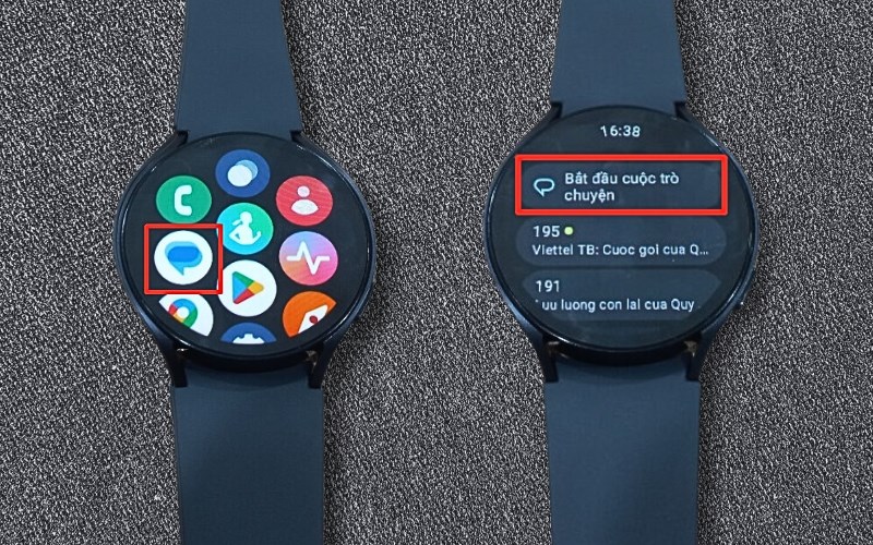 nhắn tin trên Galaxy Watch6