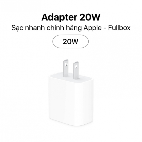 Củ Sạc Apple 20W Zin