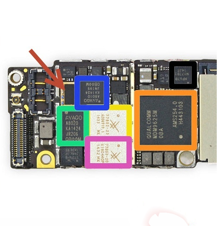 Sửa, thay ic sóng iphone 6s 