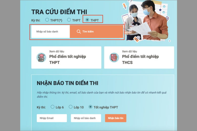 Cách Tra cứu điểm thi THPT quốc gia 2024 trên các trang báo điện tử
